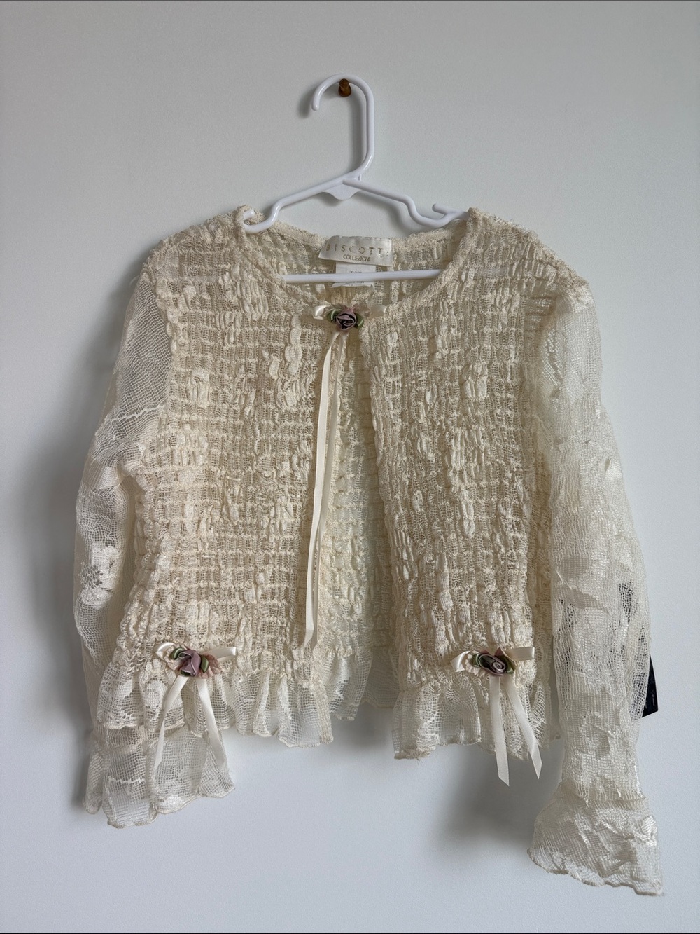 Biscotti collezion girl lace cardigan